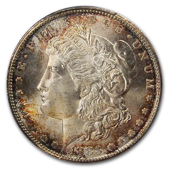 1883-CC Morgan Dollar MS-66 PCGS CAC (Beautiful Toning) 1883-CC Morgan Dollar MS-66 PCGS CAC (Beautiful Toning)