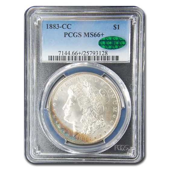 1883-CC Morgan Dollar MS-66+ PCGS CAC 1883-CC Morgan Dollar MS-66+ PCGS CAC