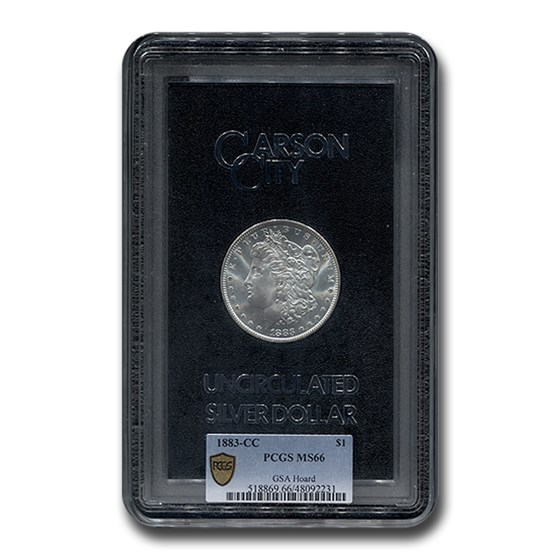 1883-CC Morgan Dollar MS-66 PCGS (GSA) 1883-CC Morgan Dollar MS-66 PCGS (GSA)