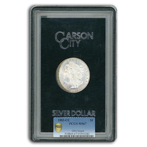 1883-CC Morgan Dollar MS-67 PCGS (GSA) 1883-CC Morgan Dollar MS-67 PCGS (GSA)