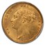 1883 Great Britain Gold Half-Sovereign Victoria MS-63 PCGS