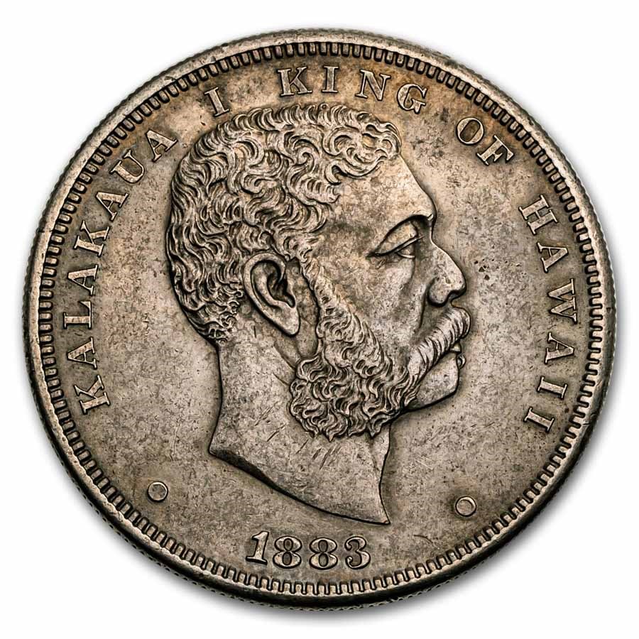 1883 Hawaii Dollar Kalakaua I AU