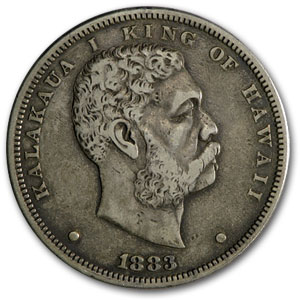 Buy 1883 Hawaii Dollar King Kalakaua I VF+ | APMEX