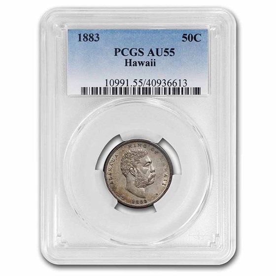 1883 Hawaii Half Dollar Kalakaua I AU-55 PCGS