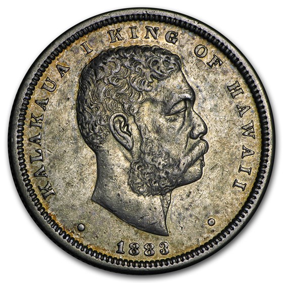 1883 Hawaii Half Dollar Kalakaua I AU 1883 Hawaii Half Dollar Kalakaua I AU