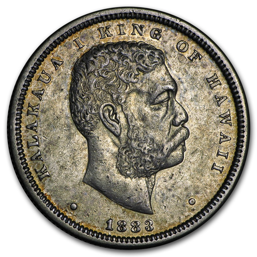1883 Hawaii Half Dollar Kalakaua I AU