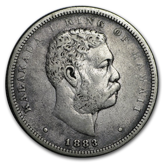 1883 Hawaii Half Dollar Kalakaua I VF 1883 Hawaii Half Dollar Kalakaua I VF