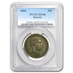 1883 Hawaii Half Dollar Kalakaua I XF-40 PCGS