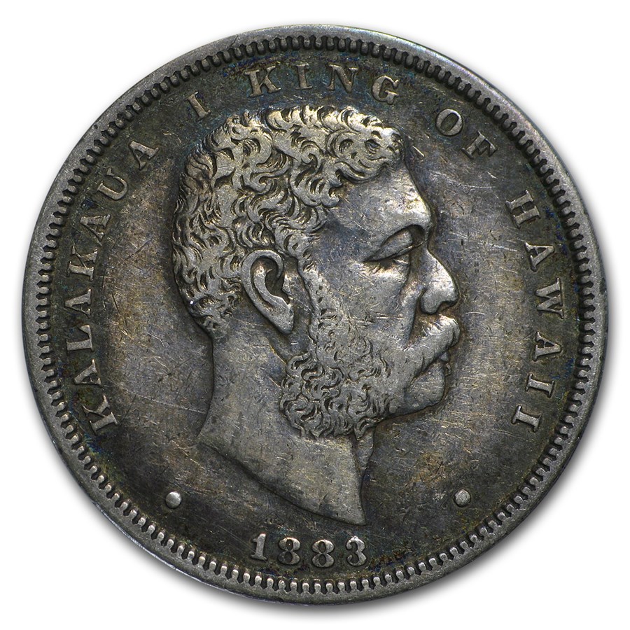 1883 Hawaii Half Dollar Kalakaua I XF