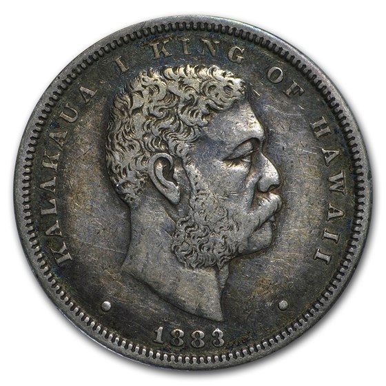 1883 Hawaii Half Dollar Kalakaua I XF 1883 Hawaii Half Dollar Kalakaua I XF