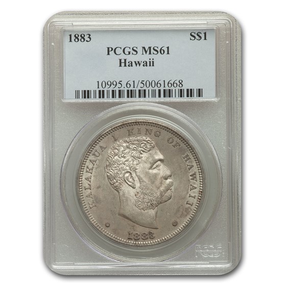 1883 Hawaii Half Dollar MS-61 PCGS 1883 Hawaii Half Dollar MS-61 PCGS