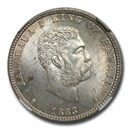 1883 Hawaii Quarter Kalakaua I MS-64 NGC
