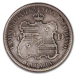 1883 Hawaii Quarter Kalakaua I XF