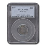 1883 Hawaii Ten Cents PR-64 PCGS