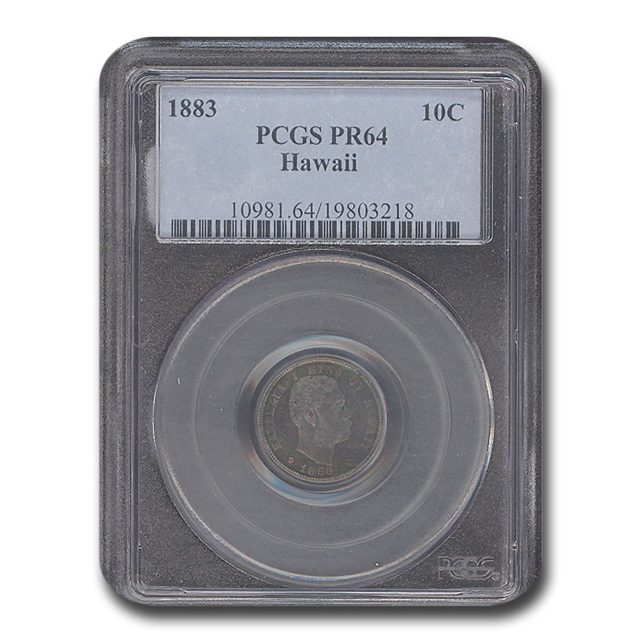 1883 Hawaii Ten Cents PR-64 PCGS