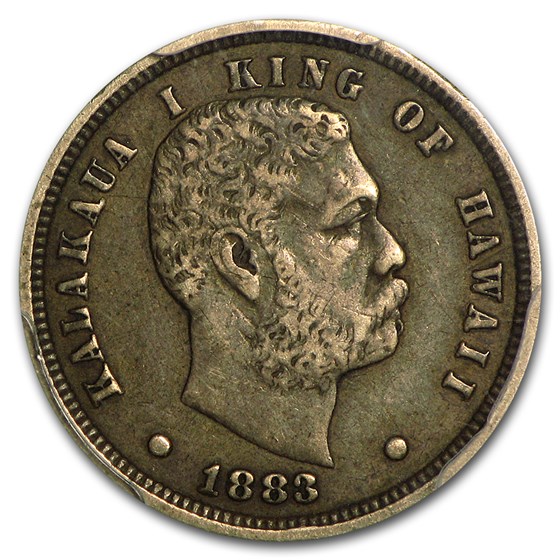 1883 Hawaii Ten Cents XF-40 PCGS 1883 Hawaii Ten Cents XF-40 PCGS