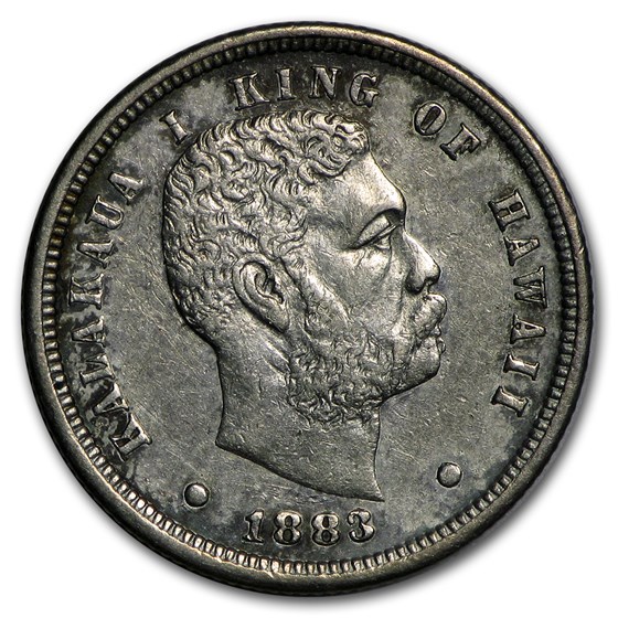 1883 Hawaii Ten Cents XF 1883 Hawaii Ten Cents XF