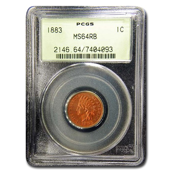 1883 Indian Head Cent MS-64 PCGS (Red/Brown) 1883 Indian Head Cent MS-64 PCGS (Red/Brown)