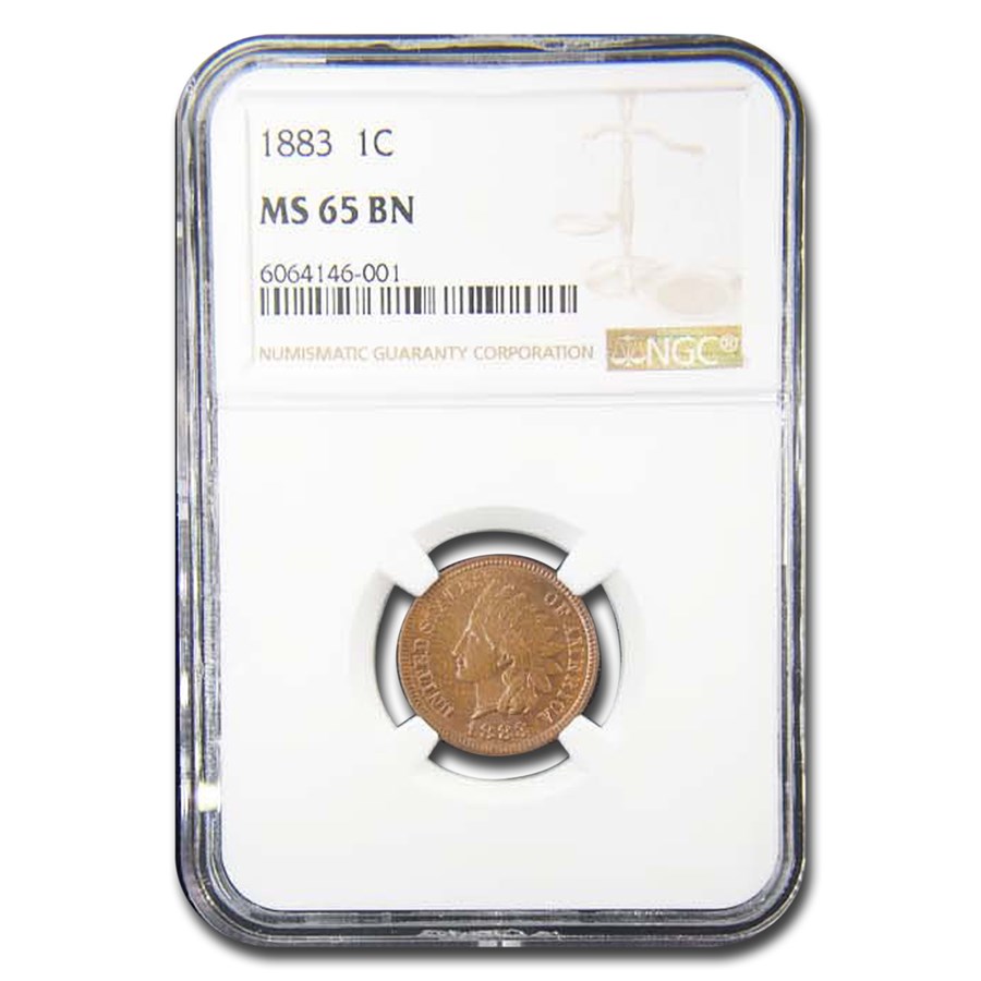 1883 Indian Head Cent MS-65 NGC (Brown)