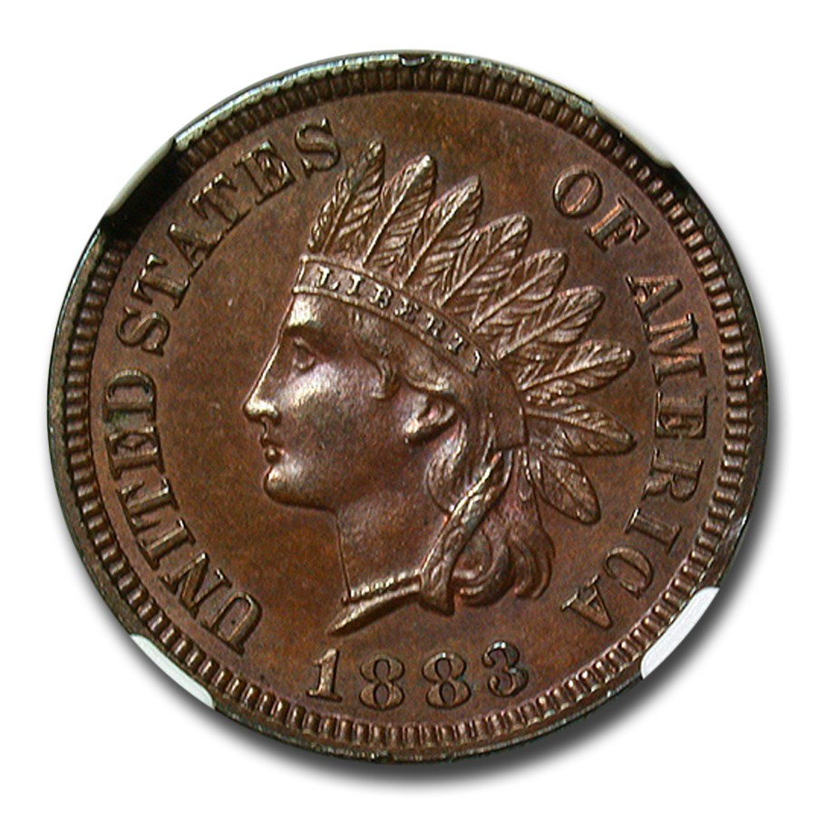 1883 Indian Head Cent PF-63 NGC (Brown)