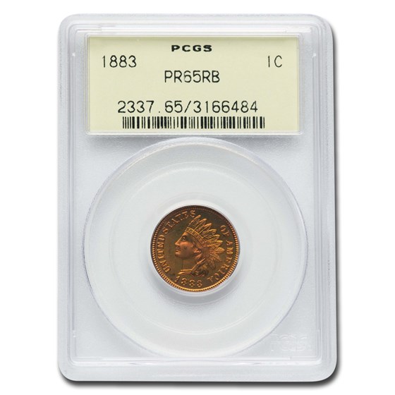 1883 Indian Head Cent PR-65 PCGS (Red/Brown) 1883 Indian Head Cent PR-65 PCGS (Red/Brown)