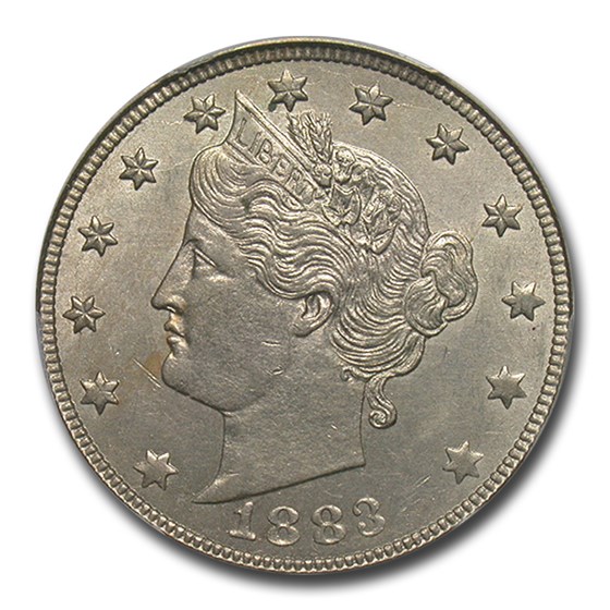 1883 Liberty Head V Nickel AU-55 PCGS (Cents) 1883 Liberty Head V Nickel AU-55 PCGS (Cents)