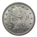 1883 Liberty Head V Nickel MS-62 PCGS (No Cents)