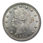 1883 Liberty Head V Nickel MS-62 PCGS (No Cents)