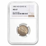 1883 Liberty Head V Nickel MS-67 NGC (No Cents)