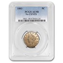1883 Liberty Head V Nickel No Cents AU-58 PCGS