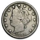 1883 Liberty Head V Nickel No Cents Good-Fine