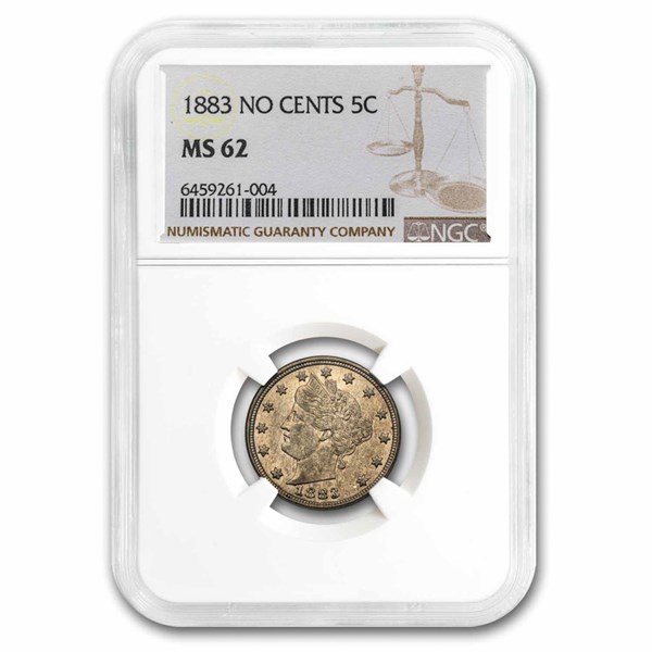 Buy 1883 Liberty Head V Nickel No Cents MS-62 NGC | APMEX
