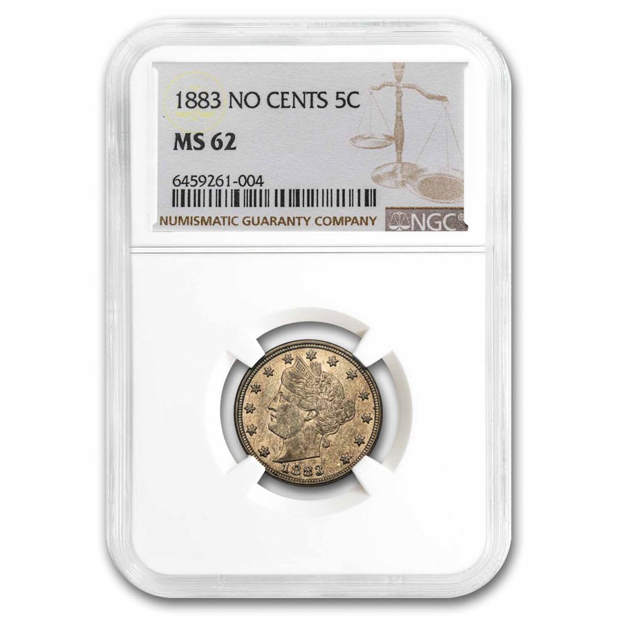 Buy 1883 Liberty Head V Nickel No Cents MS-62 NGC | APMEX