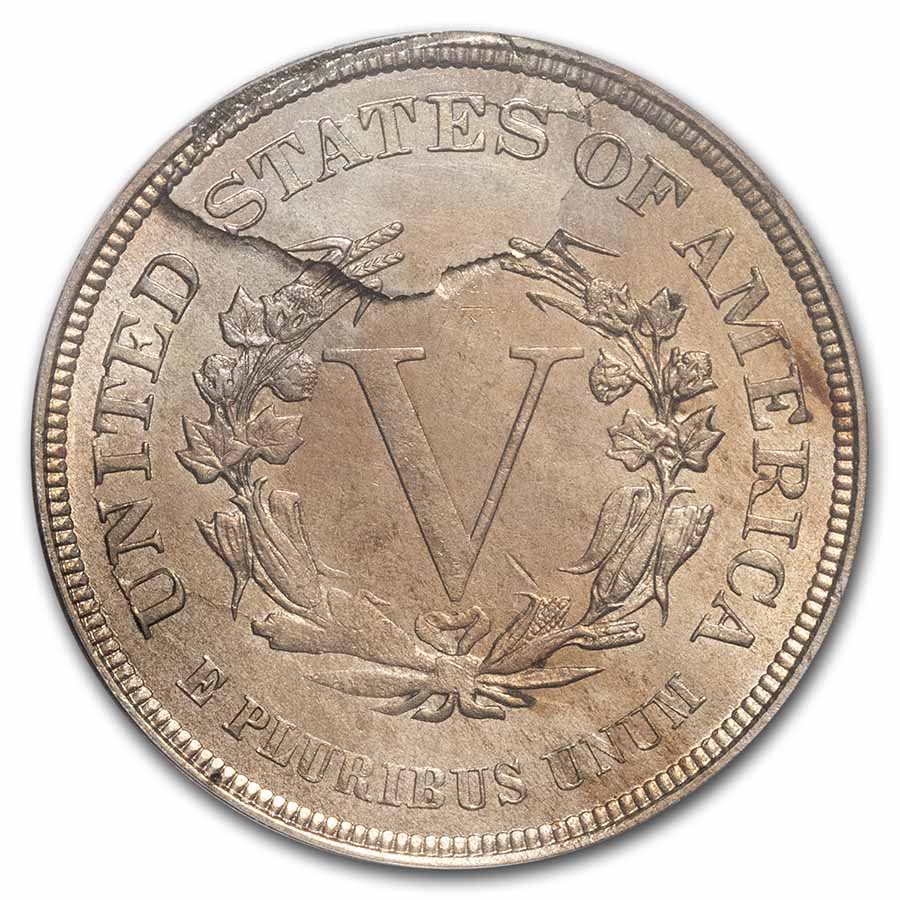 Buy 1883 Liberty Head V Nickel No Cents MS-63 PCGS (Planchet Error