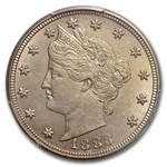 1883 Liberty Head V Nickel No Cents MS-63 PCGS