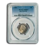 1883 Liberty Head V Nickel No Cents MS-63 PCGS