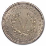 1883 Liberty Head V Nickel No Cents MS-63 PCGS