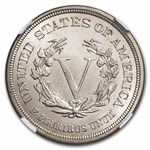 1883 Liberty Head V Nickel No Cents MS-64 NGC
