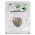 1883 Liberty Head V Nickel No Cents MS-65 CACG