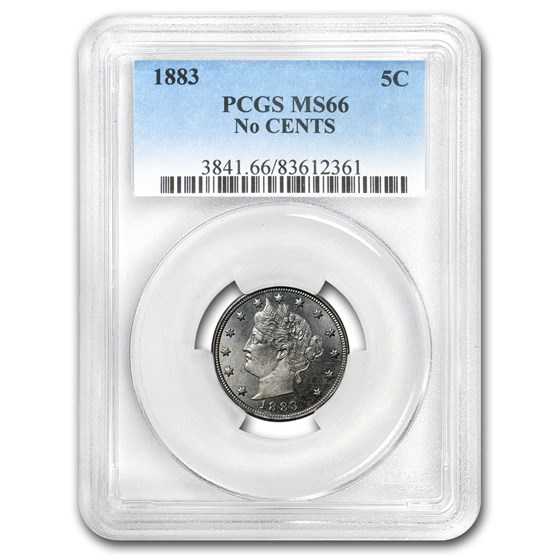 1883 Liberty Head V Nickel No Cents MS-66 PCGS 1883 Liberty Head V Nickel No Cents MS-66 PCGS