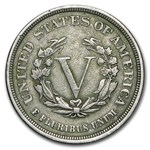 1883 Liberty Head V Nickel No Cents VF
