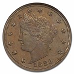 1883 Liberty Head V Nickel PF-64 NGC (w/Cents)