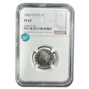 1883 Liberty Head V Nickel PF-67 NGC (Cents)