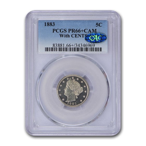 1883 Liberty Head V Nickel PR-66+ Cameo PCGS CAC (WITH Cents) 1883 Liberty Head V Nickel PR-66+ Cameo PCGS CAC (WITH Cents)