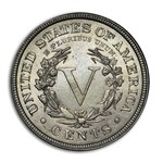 1883 Liberty Head V Nickel w/Cents BU
