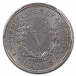 1883 Liberty Head V Nickel w/Cents MS-62 PCGS