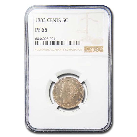1883 Liberty Head V Nickel w/Cents PF-65 NGC 1883 Liberty Head V Nickel w/Cents PF-65 NGC