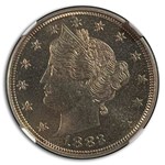 1883 Liberty Head V Nickel w/Cents PF-66 Cameo NGC