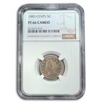1883 Liberty Head V Nickel w/Cents PF-66 Cameo NGC