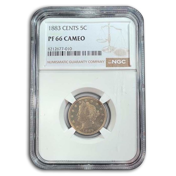 1883 Liberty Head V Nickel w/Cents PF-66 Cameo NGC 1883 Liberty Head V Nickel w/Cents PF-66 Cameo NGC